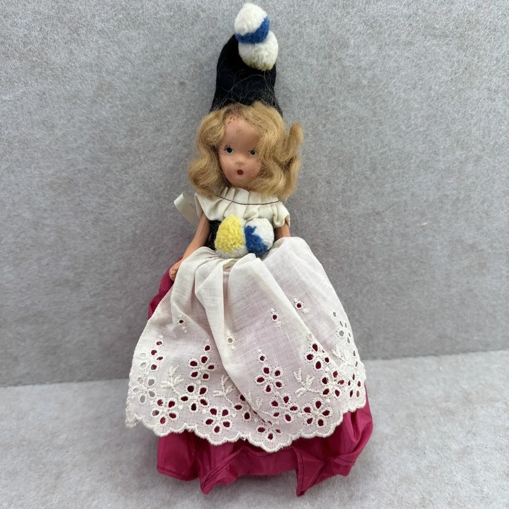 K & H Kerr‎ & Hinz Bisque Dolls 7in Blonde Fashion Doll Blue Eyes